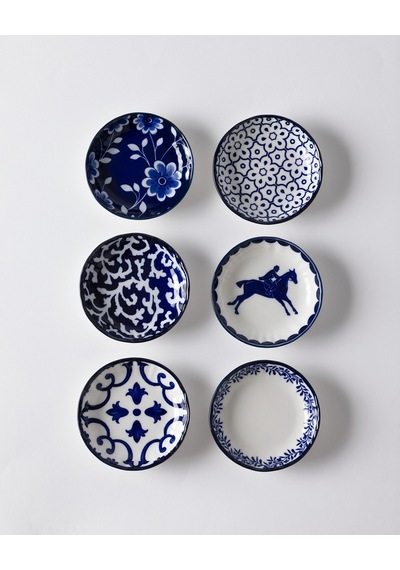Reve Bleu Vista Mini Kase Seti - Mavi/beyaz - 9 Cm 8684427358634 Çok Renkli