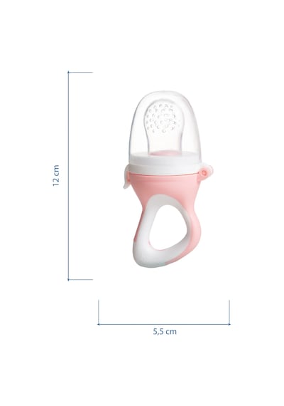 Babyjem Silikon Yumuşak Uçlu Meyve Süzgeçi Sebze Emziği Pembe