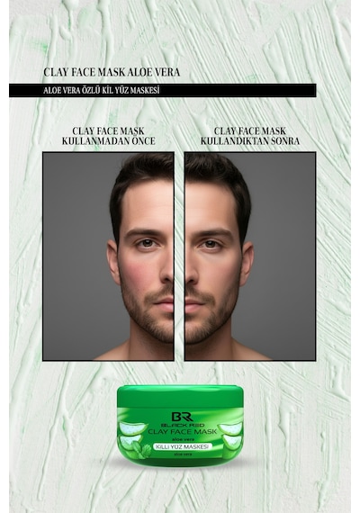 Kil Maskesi Yüz Maskesi Aloe Vera İçerikli Killi Yüz Maskesi - 400g Yüzmask