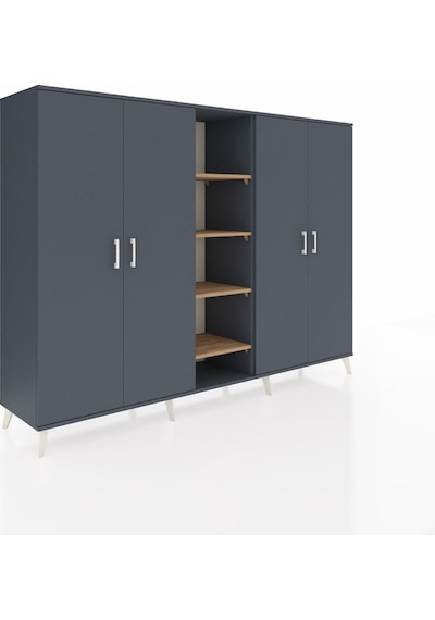 Hyperion Dolap 12 Raflı 4 Kapaklı 220x44x163 Antrasit-antrasit/çam Antrasıt/atlas Çam - Antrasıt Hyperion Dolap 12 Raflı 4 Kapaklı 220x44x163 Antrasit-antrasit/çam Antrasıt/atlas Çam - Antrasıt