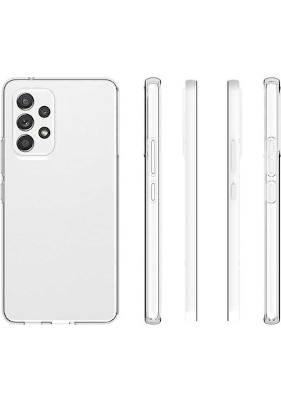 Zore Galaxy Uyumlu A73 Kılıf Süper Silikon Kapak - Renksiz Renksiz