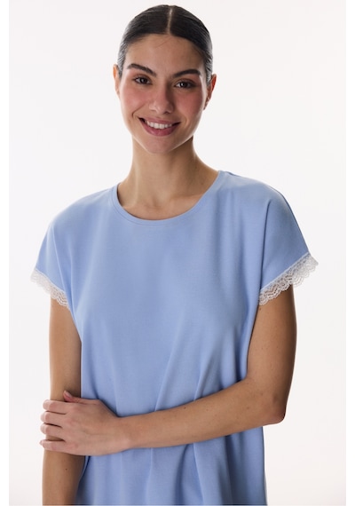 Penti Mavi Blue Pamuklu Kapri Pijama Takımı