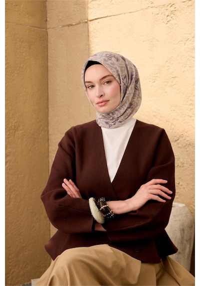 Silk Home Soft Eşarp 73099-06 Vizon, Bej, Pastel Mor