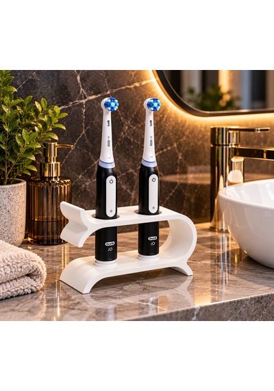 Oral-b İo3 Uyumlu Şarjlı Diş Fırçası Ve Başlık Standı Zyndo Beyaz