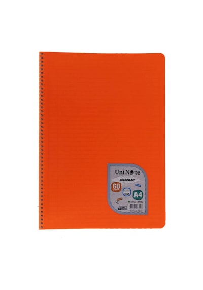 Çınar A4 Colormaxi Spiralli Defter Plastik Kapak Çizgili 60 Yaprak 4 Adet