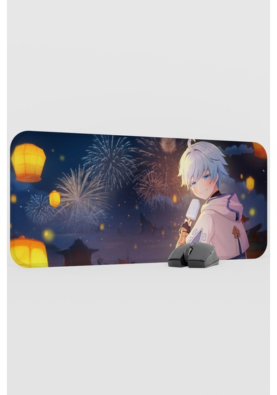 Chongyun Genshin Impact Anime Gacha V4 - 70x30 Xl Gaming Mouse Pad Fare Altlığı