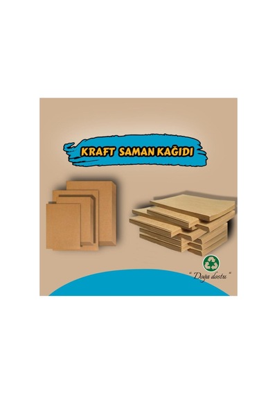 A4 Saman Kağıdı, A4 Kraft Saman Kağıdı 50 Adet 115 Gram 0,3586275 Kg