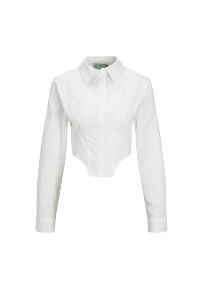Jack & Jones Kadin Uzun Kollu Gömlek Korse - Annie 12253309 Blanc De Blanc Beyaz