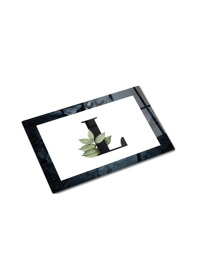 Decorita Cam Kesme Tahtası - Cam Kesme Tablası Harfli Tasarım L 20 CM x 30 CM