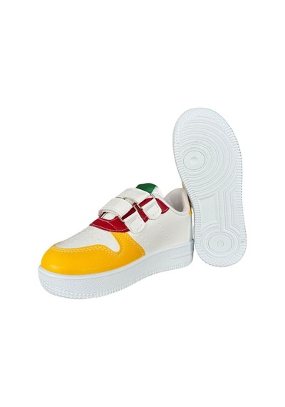 Çocuk Sneaker Spor Ayakkabı Beyaz - Kırmızı 001