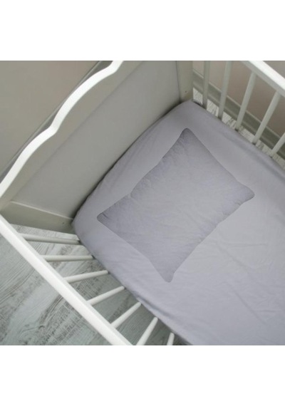70X130 Lastikli Ranforce Bebek Çarşaf Takımı - Gri