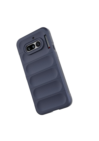 Nothing Phone 4a Kılıf Kamera Korumalı Darbe Emici Esnek Tpu Oyuklu Arka Yüzey Tasarımlı Pürüzsüz Silikon Lacivert