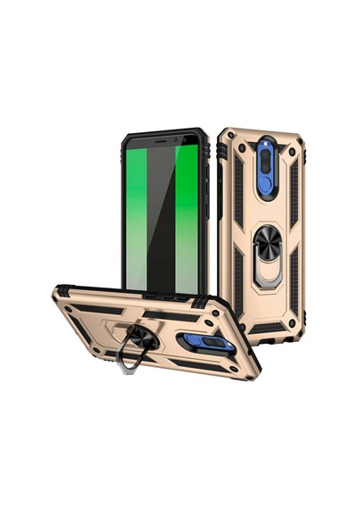 Huawei Mate 10 Lite Kılıf Zore Vega Yüzüklü Standlı Zırh Kılıf