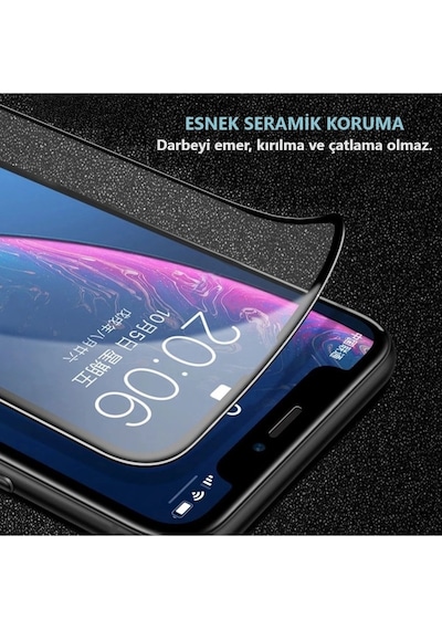 Samsung Galaxy A53 5g Uyumlu, Kırılmaz Cam Tam Kaplayan Seramik Esnek Ekran Koruyucu