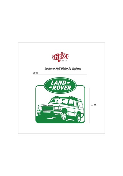 Landrover Yeşil Sticker