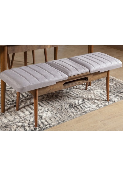 Ahşap Açılır Bench Ceviz Soho Gri