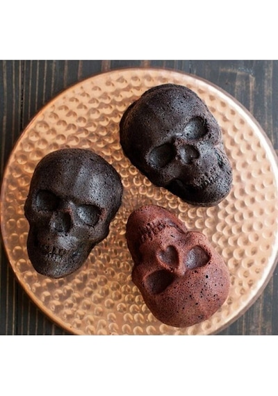 Cadılar Bayramı Halloween Temalı Kuru Kafa Silikon Kek Çikolata Muffin Kalıbı Goldcakes