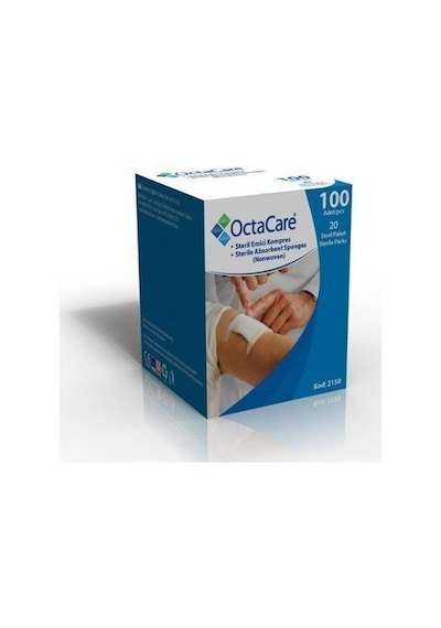 Octacare Steril 4 Katlı Gaz Kompres 7.5 x 7.5 CM 100 Adet