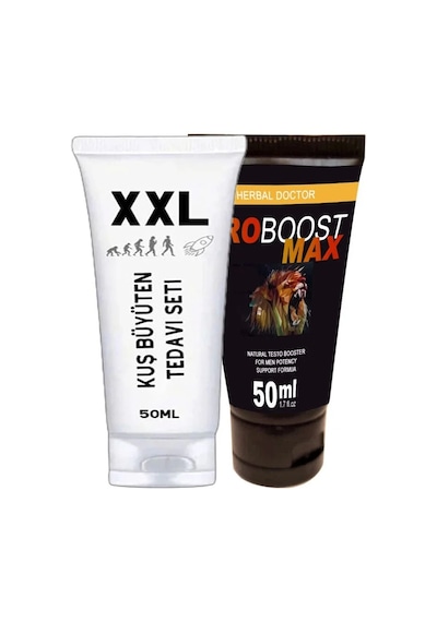 Kuşxxl 50 Ml Cream Krem + Eroboost Testo 50 Ml Erkeklere Özel Krem