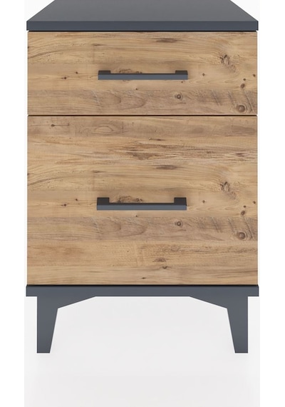 Arges Komodin 2 Çekmeceli 44x30x64 Antrasit-çam Antrasit