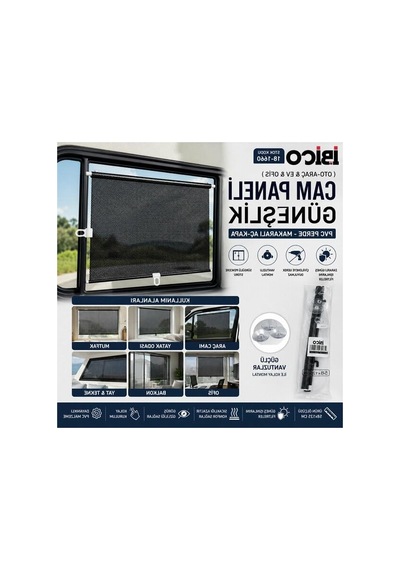 Pvc Perde Makaralı Güneşlik, 58x125 Cm Ölçülerinde 11