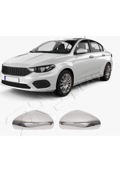 Fiat Egea Uyumlu 2015 Ve Üzeri Krom Ayna Kapağı 2 Parça Paslanmaz Çelik