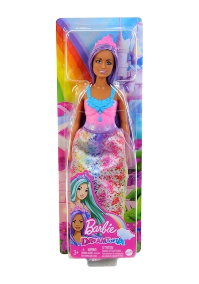 Barbie Dreamtopia Prenses Bebekler Serisi HGR13 HGR17  Mor Saçlı