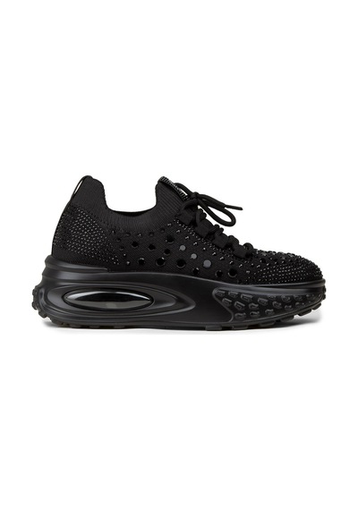 Deery Kadın Siyah Taş Detaylı Sneaker Ayakkabı - 26311zsyhp01 Siyah