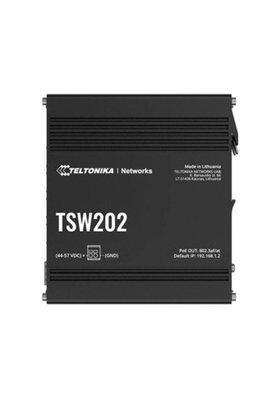 Teltonika Tsw202 8 Port Gigabit Poe+ Yönetilebilir Endüstriyel Switch + 2 Sfp