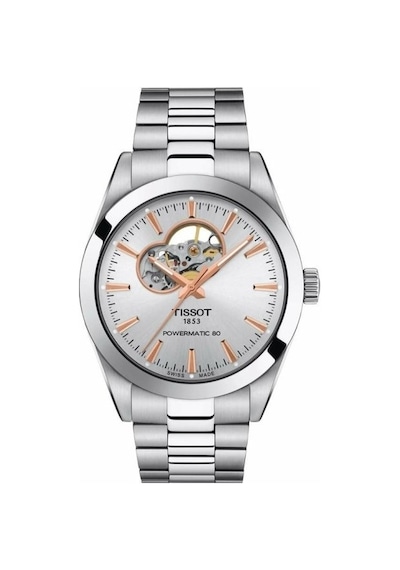 Tissot Gentleman Powermatic 80 Open Heart T127.407.11.031.01 Erkek Kol Saati Gri