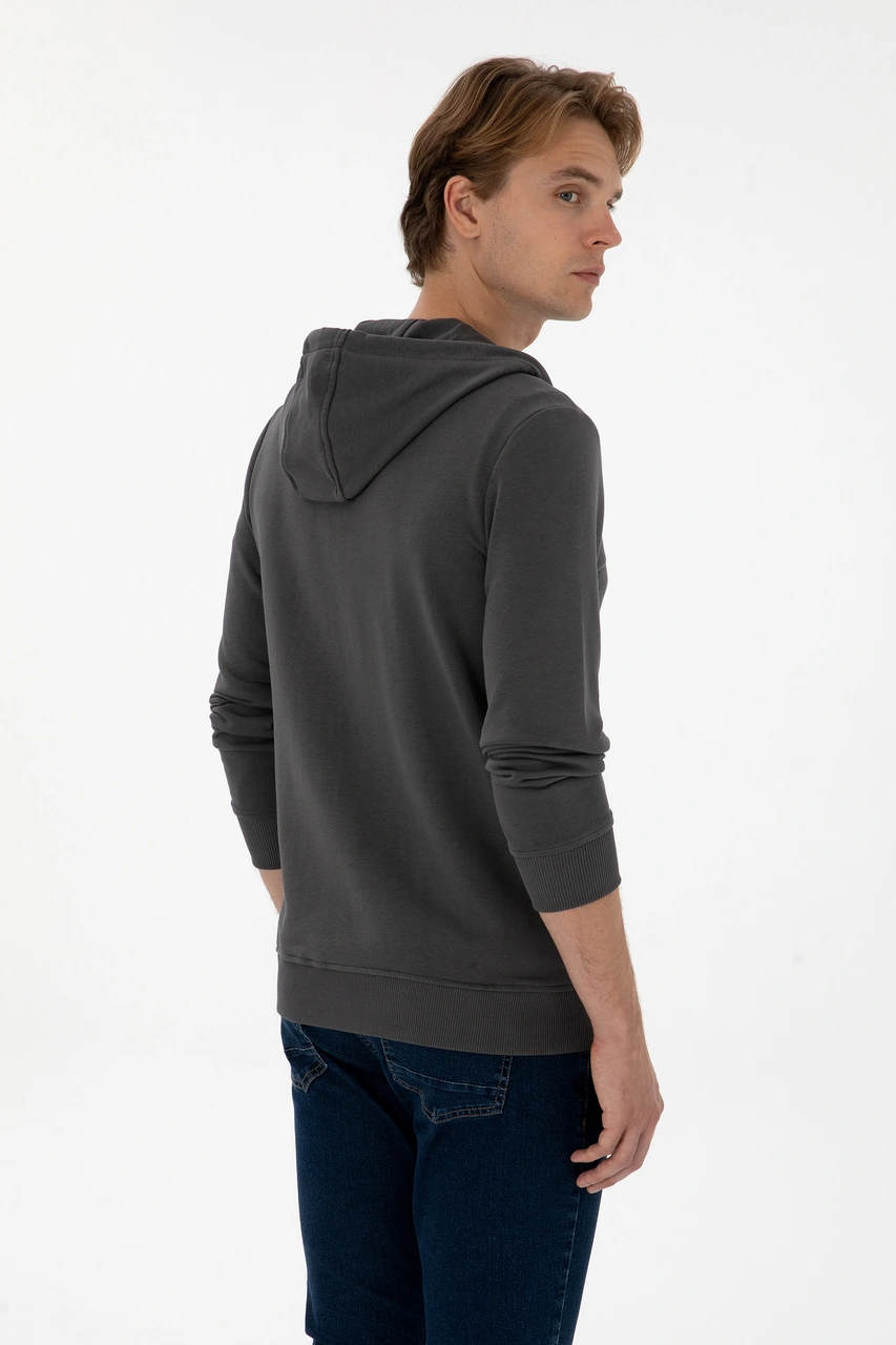 U.S. Polo Assn. Erkek Gri Örme Hırka 50313748-VR024
