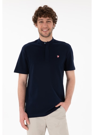U.S. Polo Assn. Erkek Regular Fit Hakim Yaka Lacivert Basic Tişört 50305914-VR033 U.S. Polo Assn. Erkek Regular Fit Hakim Yaka Lacivert Basic Tişört 50305914-VR033