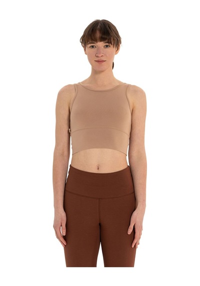 Inguz Kalın Askılı Ecovero Basic Crop Bej