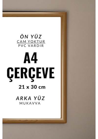Kahverengi-10 Adet A4 Çerçeve Diploma Belge Sertifika Fotoğraf Resim Çerçevesi Pvc 10lu Kahverengi