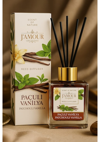 Paçuli Vanilya Kokulu Çubuklu Oda Kokusu 100 Ml Sıcak Ve Sofistike Koku Paçuli