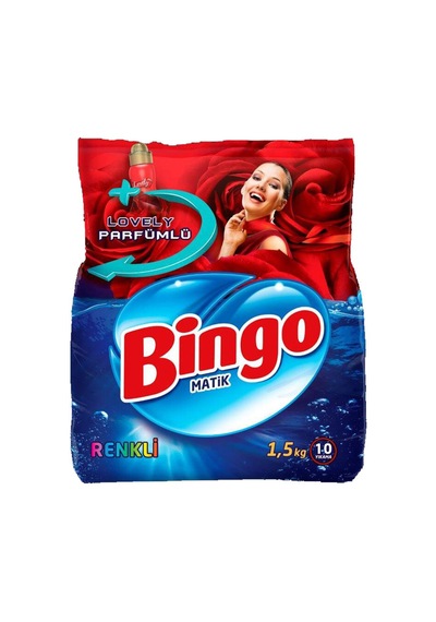 2 Adet Bingo Çamaşır Deterjanı 1,5 Kg Renkli Diğer
