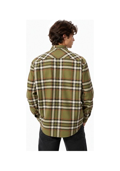 Lacoste Men's Relaxed Fit Button-down Linen Shirt Rahat Kesim Pamuklu Kareli Erkek Çıt Çıt Düğmeli Gömlek Yeşil Lacoste Men's Relaxed Fit Button-down Linen Shirt Rahat Kesim Pamuklu Kareli Erkek Çıt Çıt Düğmeli Gömlek Yeşil