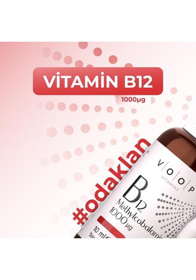 Vitamin B12 Methylcobalamin 1000 Mg Sprey Damla Takviye Edici Gıda 10 Ml
