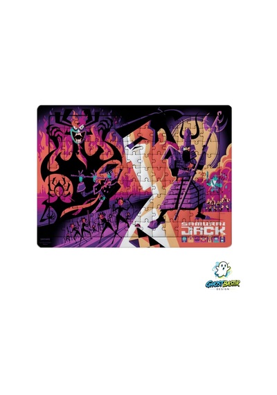Ghostbastır Design Samurai Jack 99 Parça Ayaklı Puzzle Dekoratif Çocuk Yapbozu 0187