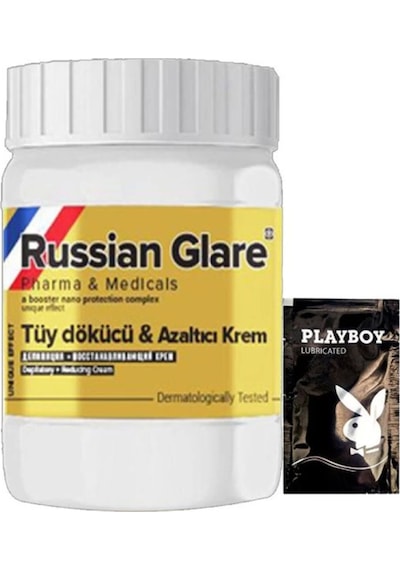 Playboy Rusian Glare Nano 50 Ml Rus Merhemi Tüy Dökücü Azaltıcı Krem + Yanında Jel
