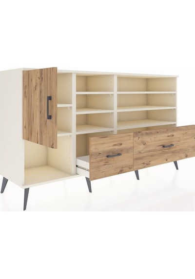 Hyperion Konsol 8 Raflı 2 Çekmeceli Tek Kapaklı 176x44x99 Aytaşı Aytaşı-çam Hyperion Konsol 8 Raflı 2 Çekmeceli Tek Kapaklı 176x44x99 Aytaşı Aytaşı-çam