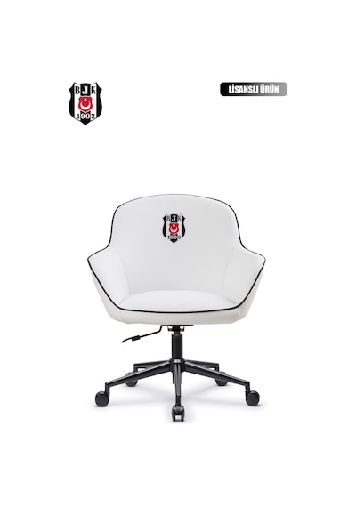 Fanchair X Beşiktaş Icon Beyaz Çalışma Koltuğu-38