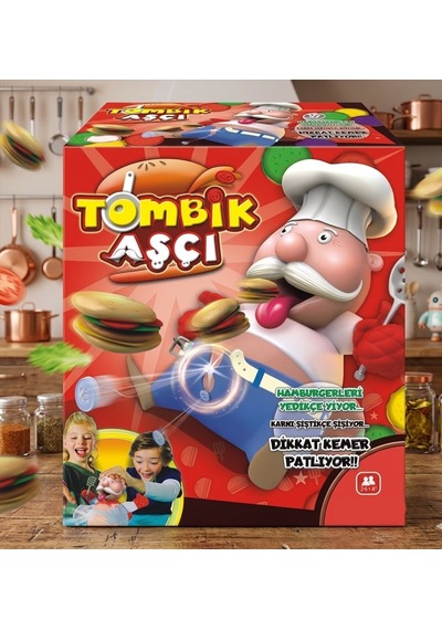 Tombik Aşçı 18 Parçalı 2-6 Kişilik Aşçı Figürlü Eğitici Ve Eğlenceli Aile Kutu Oyun Seti