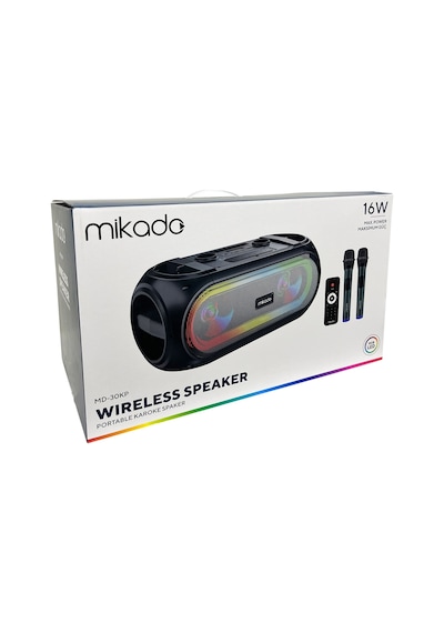 Mikado MD-30KP 20W Led Işıklı Bt Tws Kablosuz Hoparlör