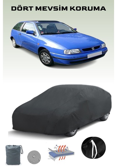 Siyah, Seat Ibıza 3 Kapılı 1996 - 1999, Araba Brandası, Oto Örtüsü, Araba Çadırı Siyah