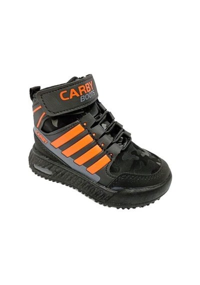 Carby 2021-b Bebe Sneakers Bot Siyah Oranj Füme Siyah