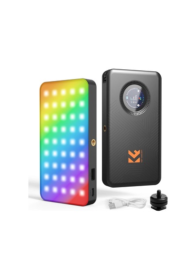 135 Led Rgb Video Işığı, Dahili 5000 Mah Pil, Kısılabilir Kompakt Fotoğraf Işığı, Dslr Kamera, Crı 96, 2812lu