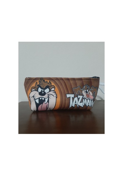 Owl Bag Tazmanya Canavarı Desenli Kalemlik - Makyaj Çantası Diğer