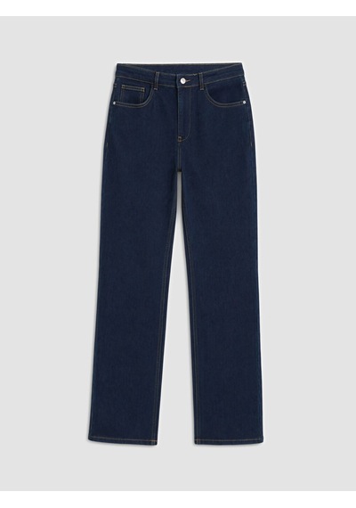 LC Waikiki Lcwaıkıkı Classic İndigo Flare Kadın Jean Pantolon Dark Rodeo