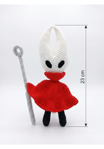 Hornet Amigurumi Örgü Oyuncak - Koleksiyonluk Gamer Figür 23 Cm